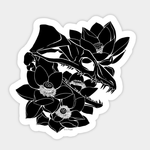 Eel Skull Sticker by Scoutology